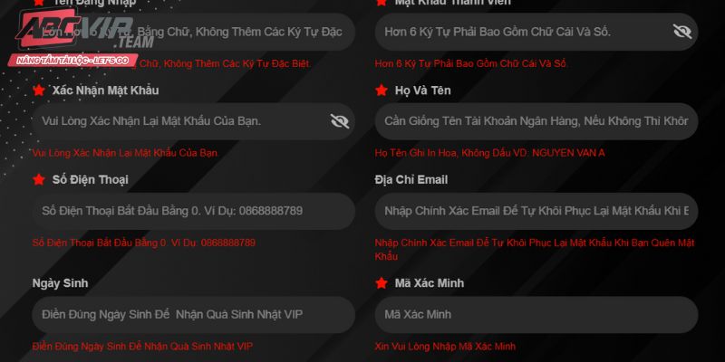 Đăng ký ABC8 trên website 